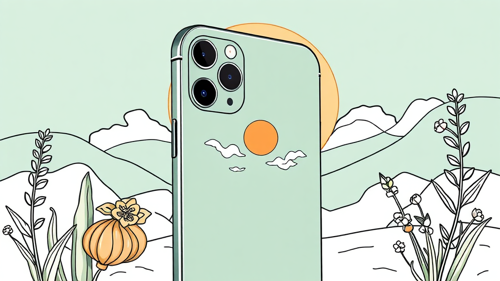 아이폰 17 세이지 그린: 실물 색감부터 구매 꿀팁까지 총정리 3 아이폰 17 세이지 그린, 카메라 성능은 어떨까? (illustration 스타일)