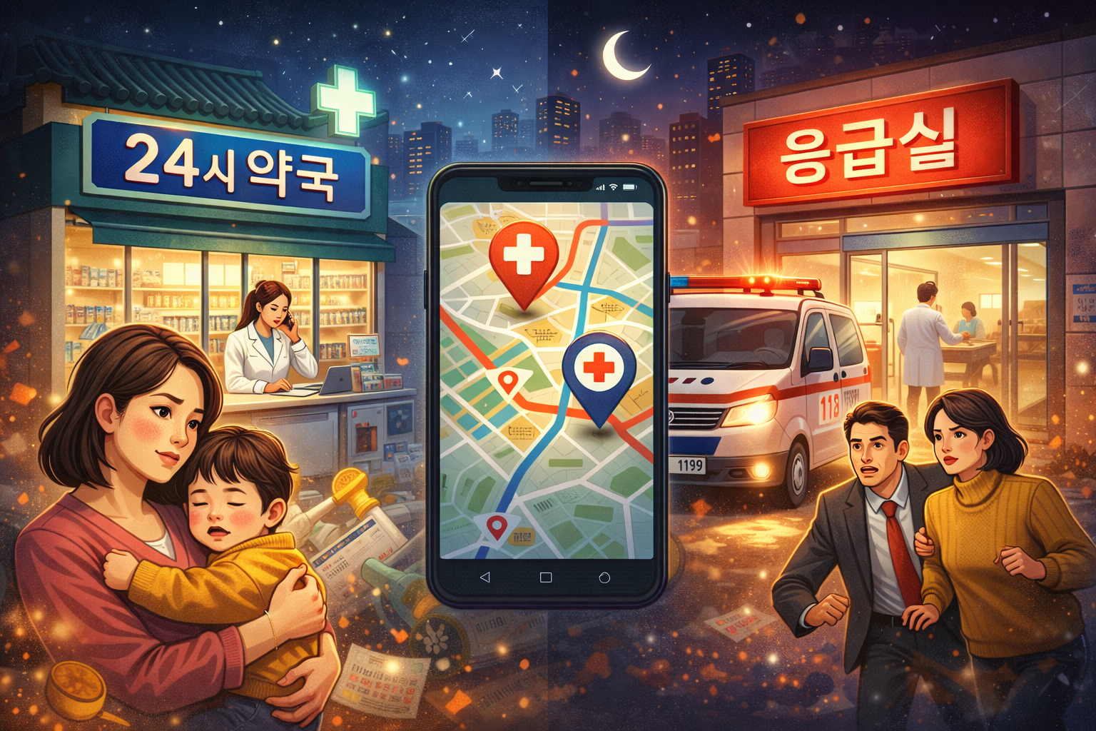 설명절 24시 공공약국 찾기