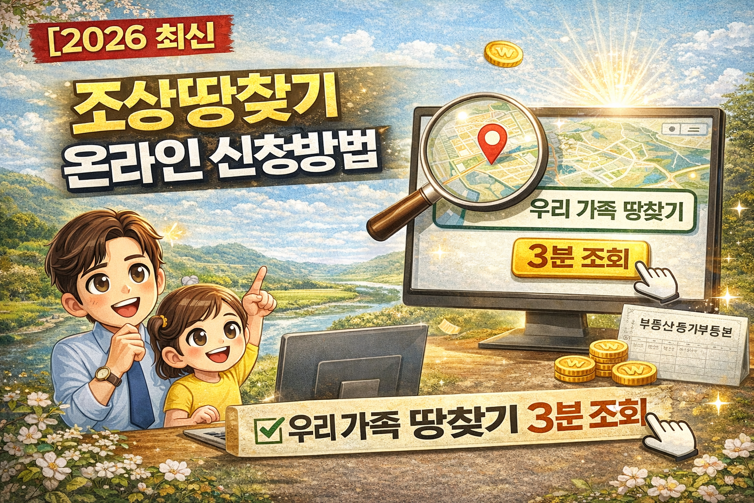 조상땅찾기 3분 조회 방법