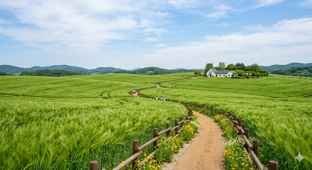 2026 고창 청보리밭 축제 학원농장 전경과 산책로 꿀팁 정보