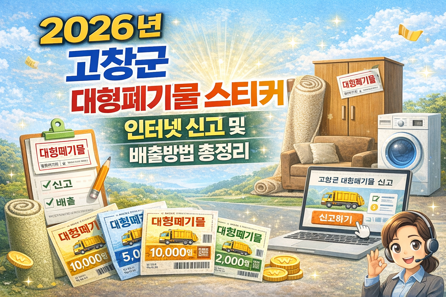 2026년 고창군 대형폐기물 신고 안내