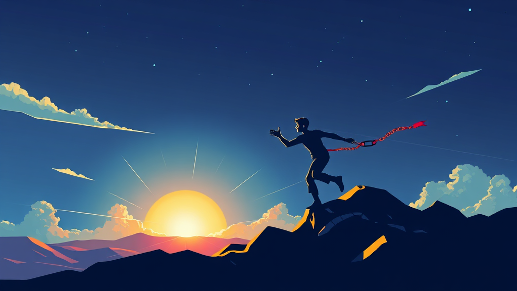 채무조정, 빚 부담 완화의 핵심 (illustration 스타일)