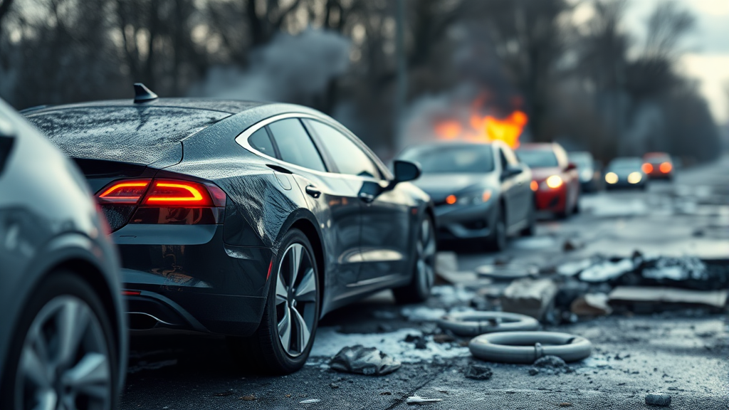 전기차 화재 안심 보험, 놓치면 후회할 주의사항 (realistic 스타일)