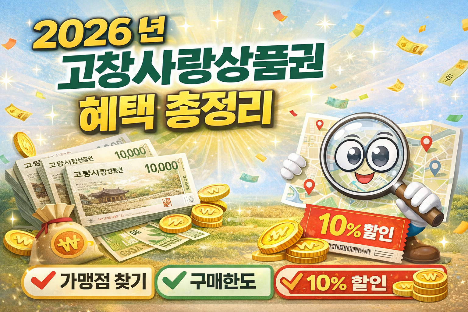 2026 고창사랑상품권 혜택 소개