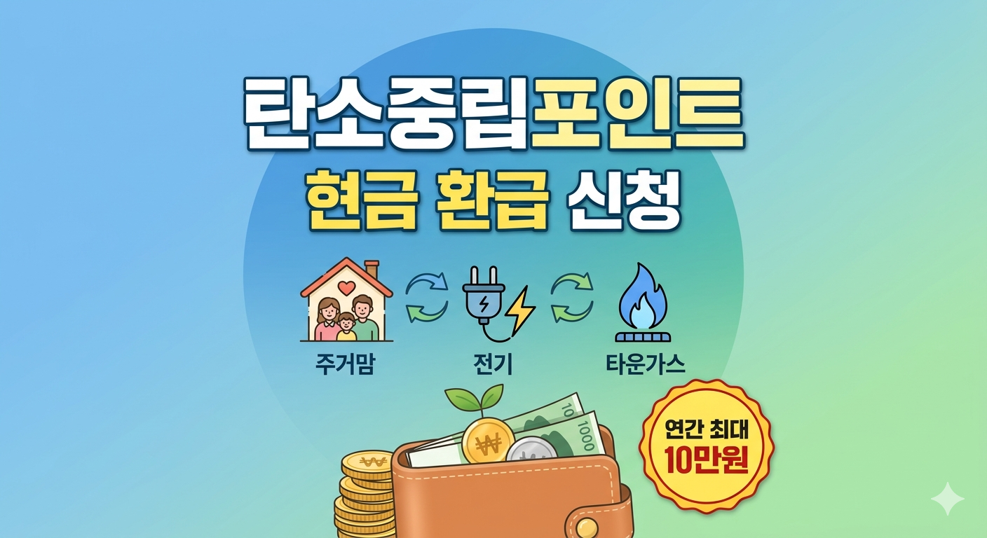 탄소중립포인트 현금 환급 신청 안내